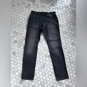 Daniel Cremieux Comfort Flex Jeans Mens 32x 33 Dark Gray Straight Leg Denim